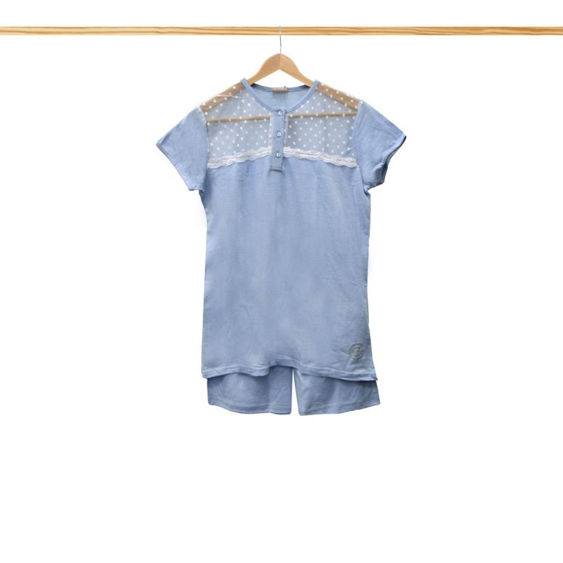 PIGIAMA DONNA G.G CO RTO EMILIA AZZ.MEL L