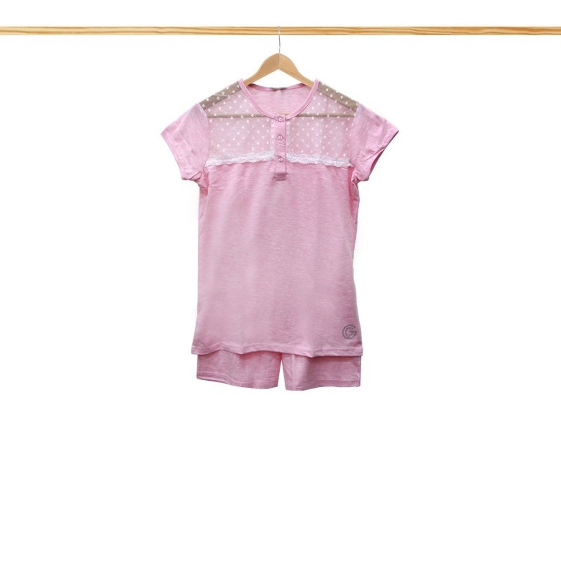 PIGIAMA DONNA G.G CO RTO EMILIA ROSA.MEL L