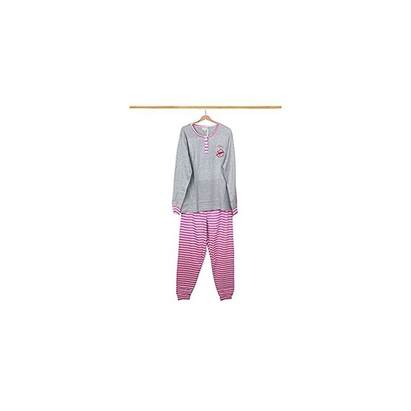 PIGIAMA LUNGO CALDO COTONE DONNA HD M
