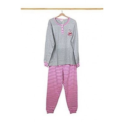 PIGIAMA LUNGO CALDO COTONE DONNA HD M