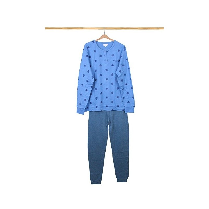 PIGIAMA LUNGO CALDO COTONE DONNA HD L