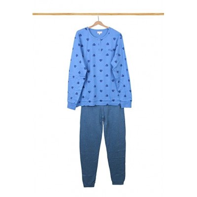 PIGIAMA LUNGO CALDO COTONE DONNA HD L