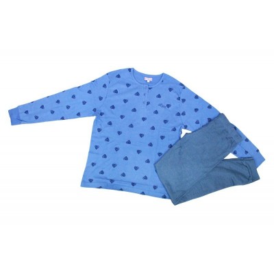 PIGIAMA LUNGO CALDO COTONE DONNA HD L