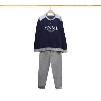 PIGIAMA LUNGO COTONE UOMO MINIMAL L
