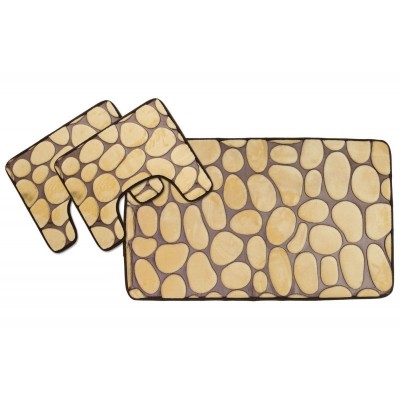 TAPPETO BAGNO TRIS  ANTISCIVOLO
