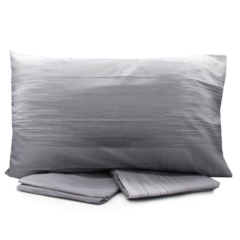 COMPLETO LETTO IN COTONE LOVETESSILE PER LETTO SINGOLO GRIGIO