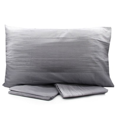 COMPLETO LETTO IN COTONE LOVETESSILE PER LETTO SINGOLO GRIGIO