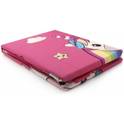 COMPLETO LETTO IN COTONE UNICORNO PER LETTO SINGOLO BAMBINA
