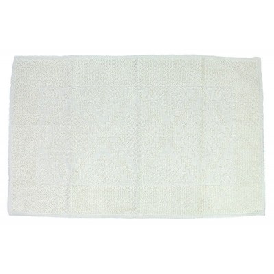 TAPPETO BAGNO SARDO SMERALDO 75X120 CM PANNA