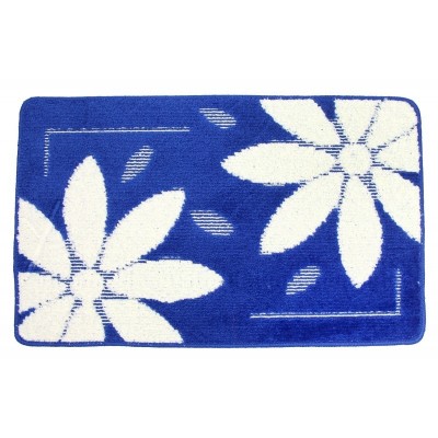 TAPPETO BAGNO ANTISC IVOLO BRECCIA 50X80CM ART.FIORE BLU