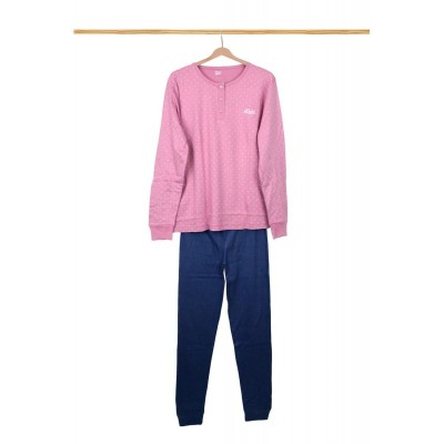 PIGIAMA LUNGO CALDO COTONE DONNA HD S