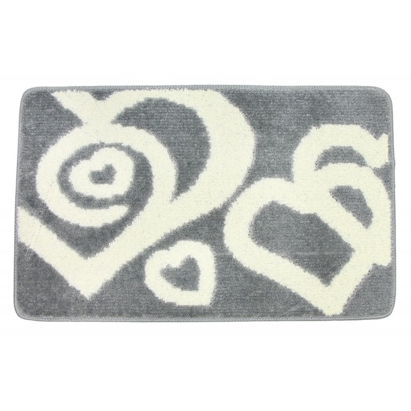 TAPPETO BAGNO ANTISC IVOLO BRECCIA 50X80CM ART.LOVE GRIGIO