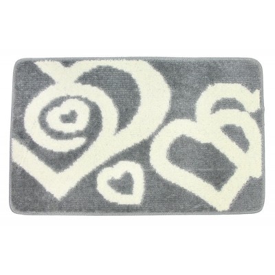 TAPPETO BAGNO ANTISC IVOLO BRECCIA 50X80CM ART.LOVE GRIGIO