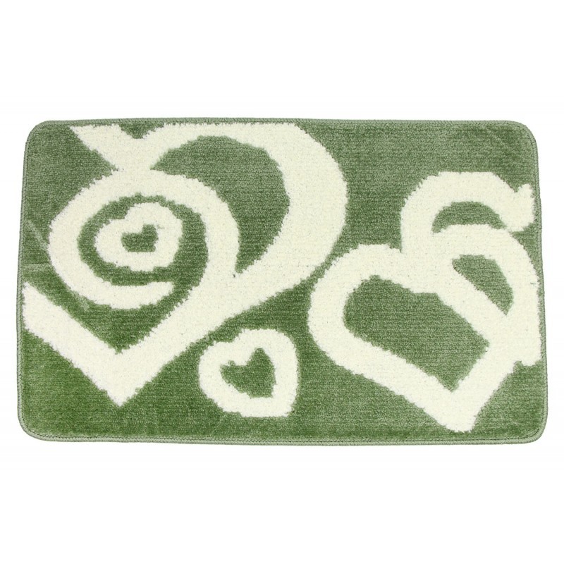 TAPPETO BAGNO ANTISC IVOLO BRECCIA 50X80CM ART.LOVE VERDE SM.