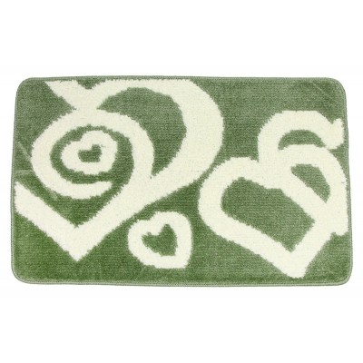 TAPPETO BAGNO ANTISC IVOLO BRECCIA 50X80CM ART.LOVE VERDE SM.