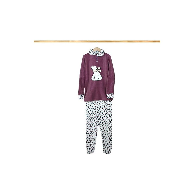 PIGIAMA DONNA IN PIL E GABRIELLA GUCCI MOD.SL893 VIOLA XL