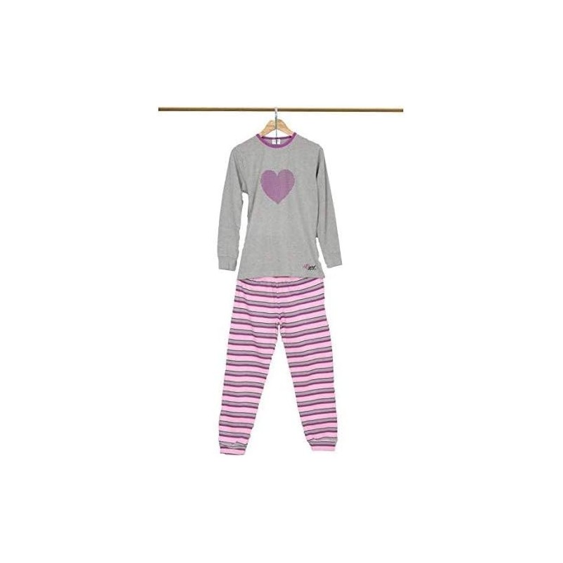 PIGIAMA LUNGO CALDO COTONE DONNA HD S