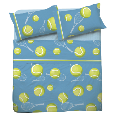 COMPLETO LETTO IN COTONE LOVETESSILE PER LETTO SINGOLO
