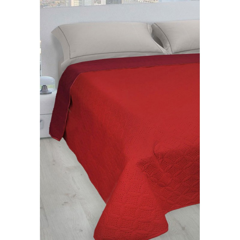 COPRILETTO 1P LIABEL  ROSSO/BORDEAUX ART.LASER