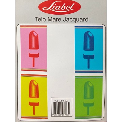 TELO MARE SPUGNA LIA BEL ART. GELATO 90x170CM ARANCIO CH/SCUR