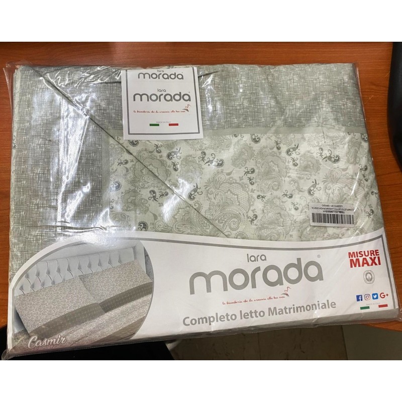 COMPLETO LETTO CON STAMPA DIGITALIZZATA LARA MORADA PER LETTO MATRIMONIALE