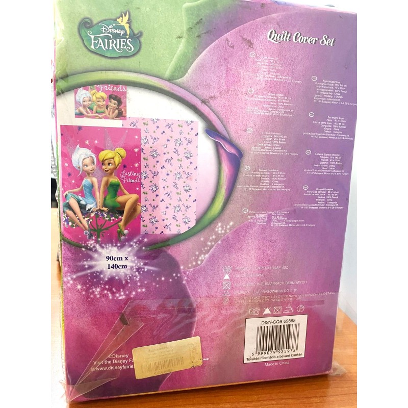 SACCO COPRIPIUMINO PER LETTO BAMBINA CON 1 FEDERA DISNEY TRILLI 90X140 CM