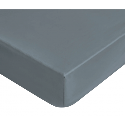 LENZUOLO SOTTO C/ANG OLI COTONE LIABEL 2P GRIGIO PRESTIGE