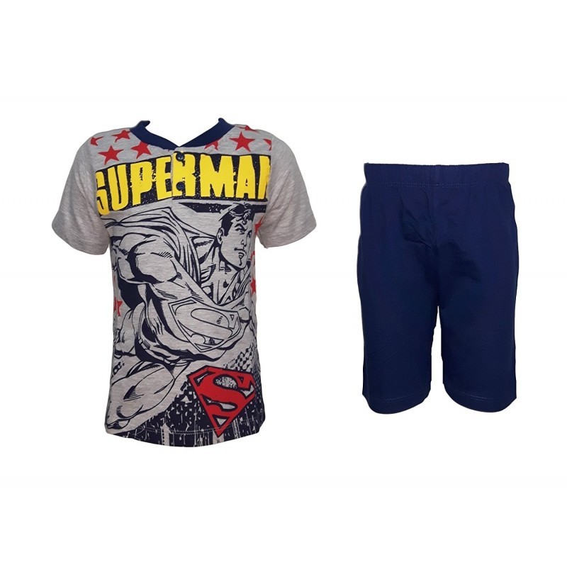 PIGIAMA CORTO IN COTONE BAMBINO SUPERMAN 8 ANNI
